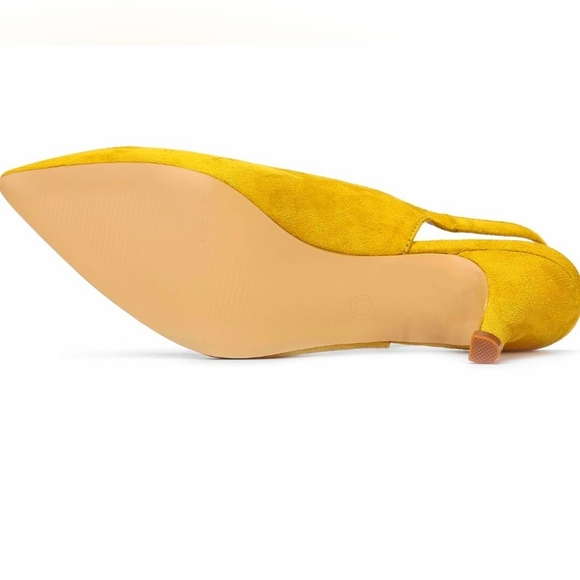 Women’s Low Heel Pumps Closed Pointed Toe Kitten Heels for Wedding Party, 6.5 - Picture 6 of 9